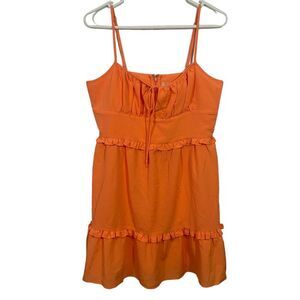 NWT BCBGeneration Coral Ruffle Mini Dress